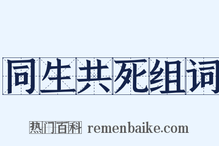 同生共死组词是什么意思的图片
